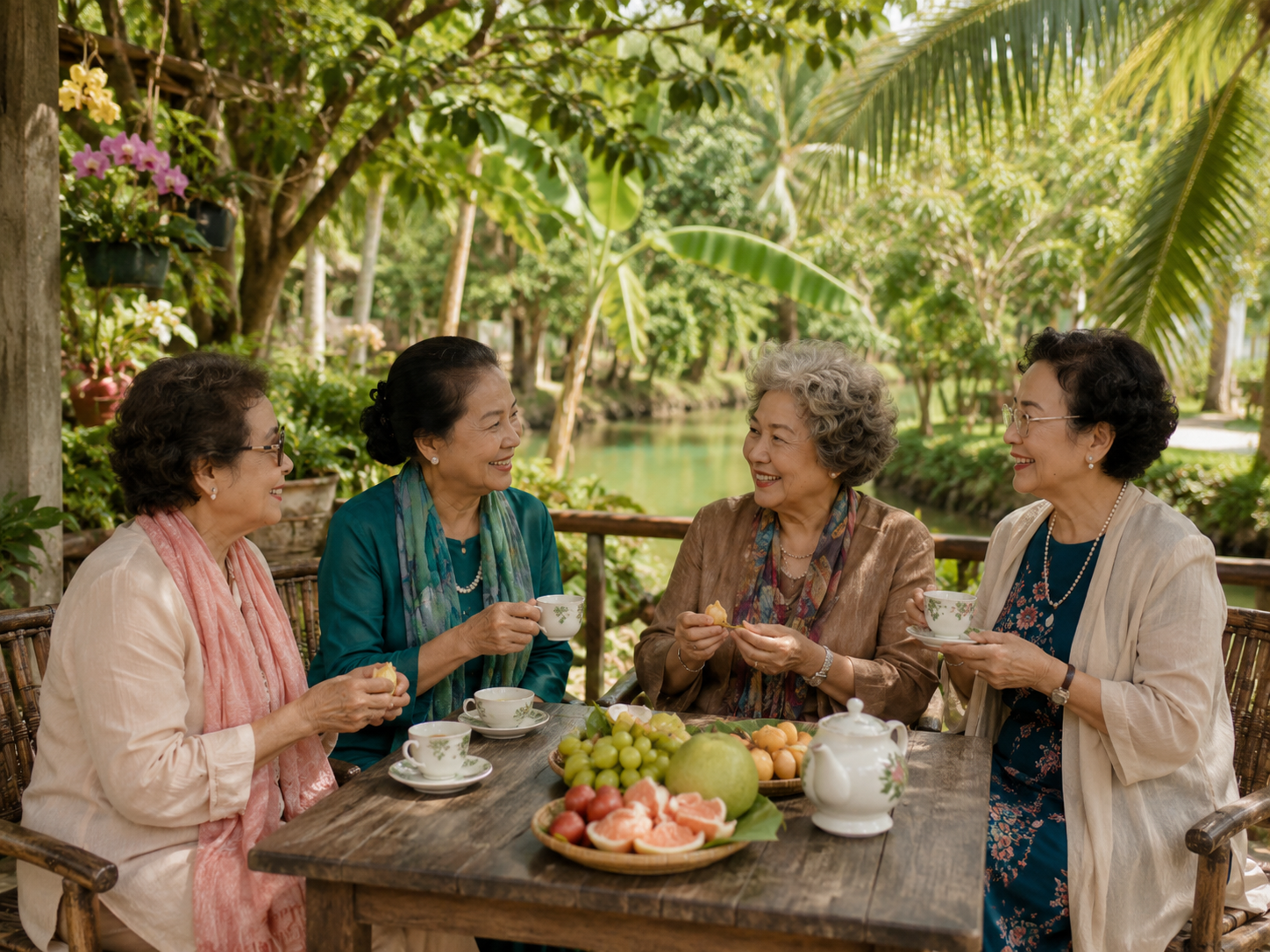 Bến Tre về vườn cho khách tuổi vàng